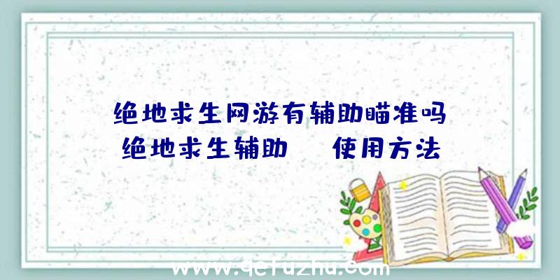 「绝地求生网游有辅助瞄准吗」|绝地求生辅助max使用方法